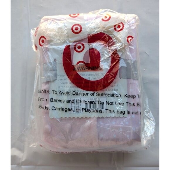 Cloud Island Pink Wipeable Changing Pad Cover with Plush Sides Dots - Picture 3 of 4